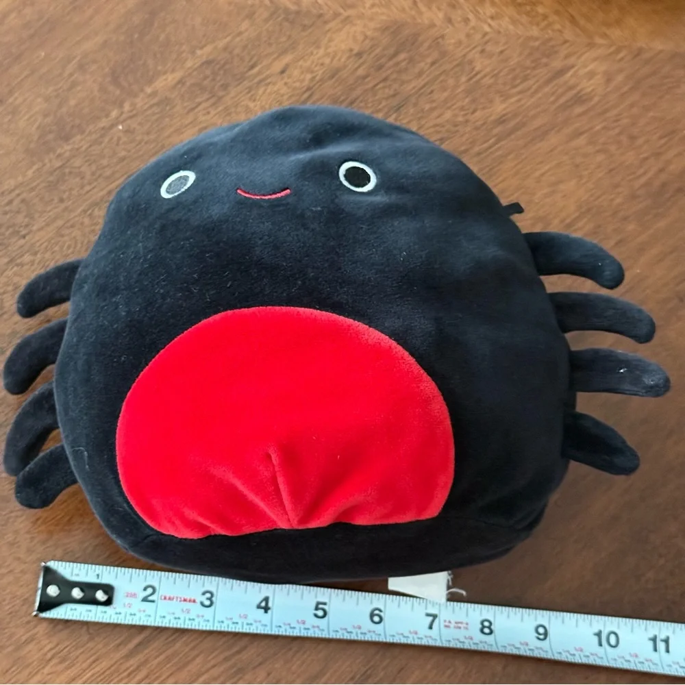 Squishmallows 2018 Halloween Squad 8-inch Bella The‎ Spider Black Kellytoys EUC